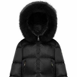 NEW MONCLER Serifur Hooded Down Parka with Genuine